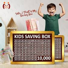 Wooden Birthday Saving Box – 30,000 Rupee Money Saving Challenge Box | Budget Savings Organizer | Gift for Kids & Adults