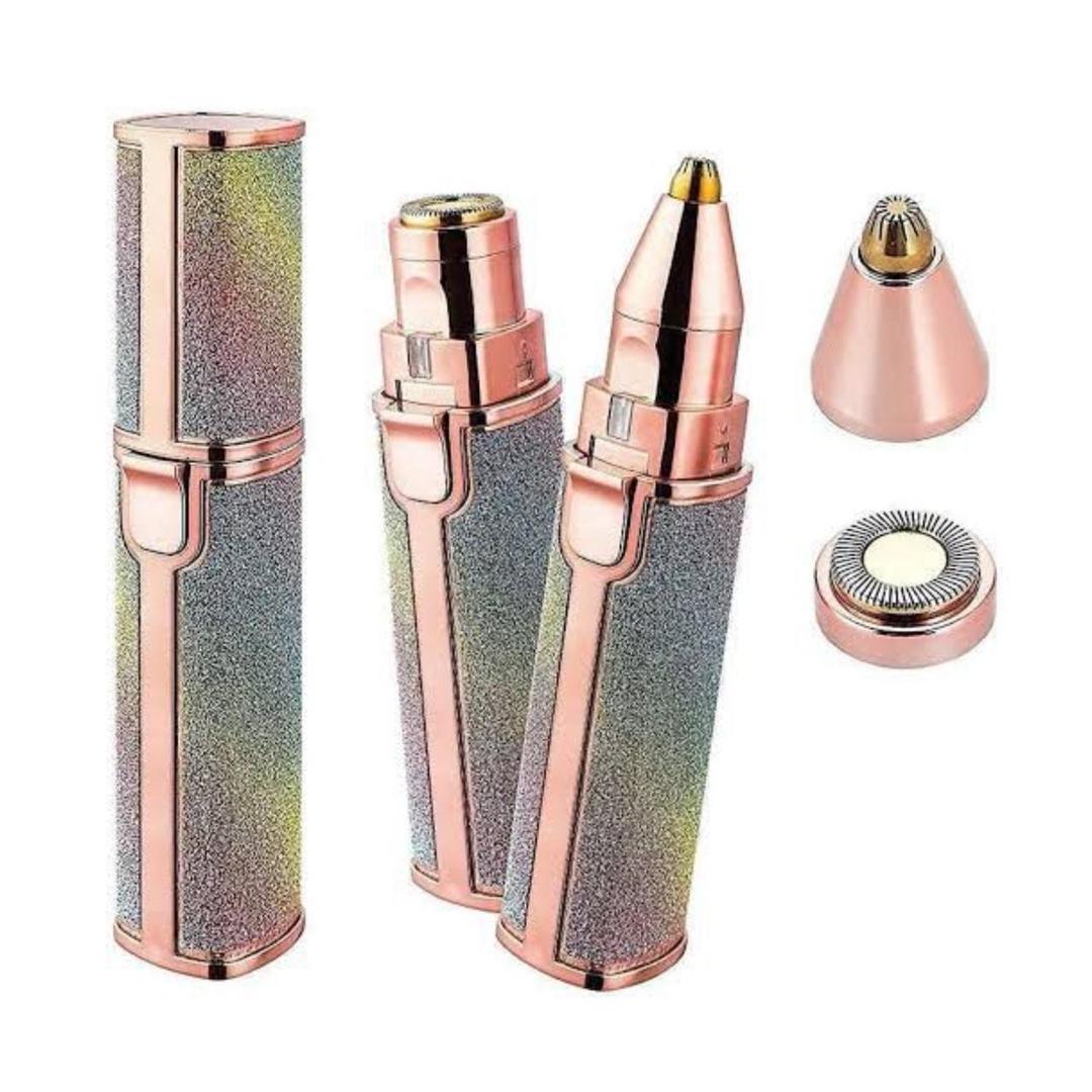Flawless 2-in-1 Pen Hair Remover Rechargeable Precision Trimmer for Women | Eyebrow Shaper & Facial Hair Remover