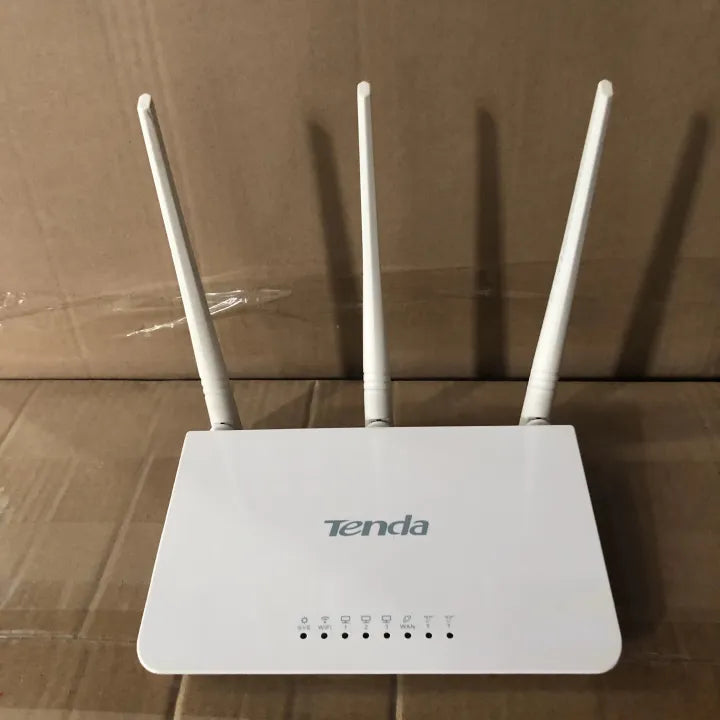 Tenda F3 Wireless WiFi Router 300Mbps Speed Home Use Wi-Fi Range Extender WISP Repeater Long Range 3 Antennas Tenda Router adapter included